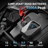 4500A Car Jump Starter with Air Compressor, 150PSI Car Battery