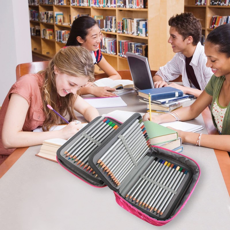 EDATOFLY 72 Slots Pencil Case, Large Capacity Zip Pencil Case,