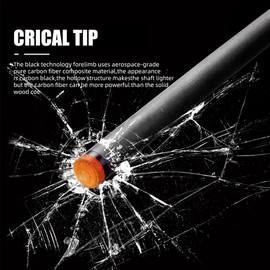 CRICAL Carbon Fiber Billiard Pool Cue Stick Shaft Single Shaft 3/8 * 8 /Uniloc Joint 11.5/12.4mm