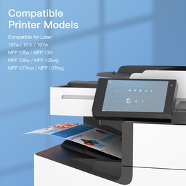 GPC IMAGE Compatible with HP 106A Toner W1106A Black for Laser 107w MFP 135wg 137fwg 135w 137fnw 135a 107a 107r 135r Printer Cartridge (Black)