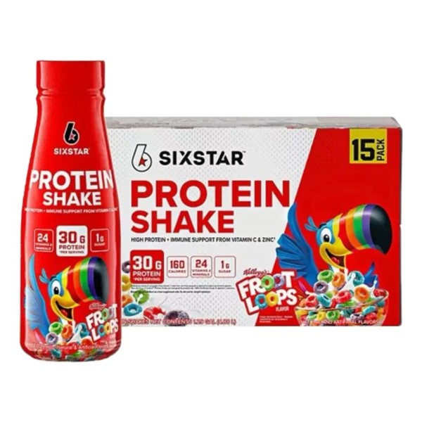 Six Star Kellogg's Froot Loops Protein Shake 15pz Sabor Froots