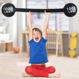 Inflatable Dumbbell Weight Bar 120cm Inflatable Blow Up Dumbbell Barbell Toys for Kids Adults Weights Inflatable Props for Novelty Fancy Dress up Party Accessory Decoraions Joke Gifts