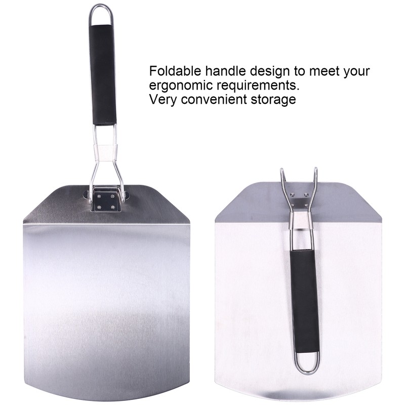 Pizza Paddle Stainless Steel AntiSlip Folding Handle Pizza Shovel Suitable
