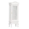 1:12 Doll House Miniature Cabinet Wooden Simulation White Arc Roof