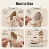 6 Sheets 24 Pcs Silicone Gel Heel Grips Heel Liners