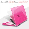 Teryeefi Glitter Case for MacBook Air 13 Inch M3 M2