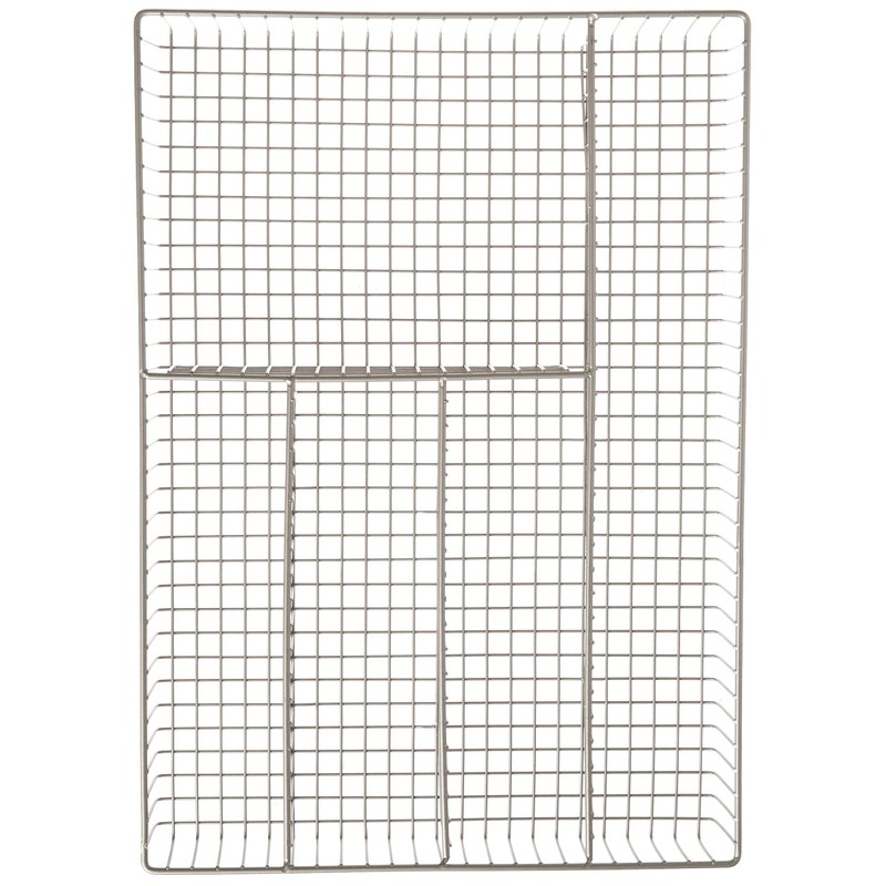 Spectrum Diversified Grid Silverware Tray, Large, Satin Nickel