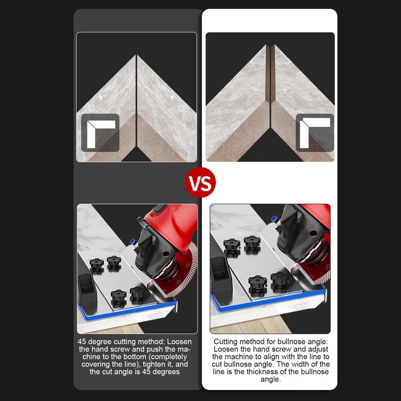 Angle Grinder Stand for Tiles, 45°Chamfer Cutting, Angle Grinder Stand,