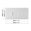 200x100 mm (8x4") Sliding Grille Made of Sheet Steel, White