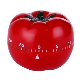KOWAKA Cute Kitchen Timer Kawaii Fruit Timers 60 Minute Clockwork Mechanical Countdown Clock Reminder Timer for Reading Cooking Kids Seniors with Hours and Minutes (Tomato)