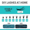 Lash Clusters DIY EyeLash Extension 320PCS, 0.07 C Curl 9-16MIX