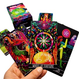 La Muci Fairy Tale Tarot Deck with Guidebook – 78-Card Set with Major & Minor Arcana, Floral Design, Ideal for Beginners