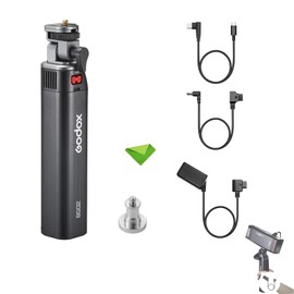 GODOX BG02 Battery Grip DT-WB29 Dummy Battery Cable, 6600mAh 95.04Wh Batter, 160° Tilting Head, 1/4" Threaded Hole AD200, AD200Pro,AD200ProII,and AD300 Pro