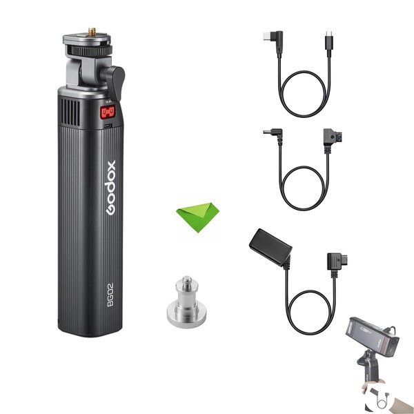 GODOX BG02 Battery Grip DT-WB29 Dummy Battery Cable, 6600mAh 95.04Wh