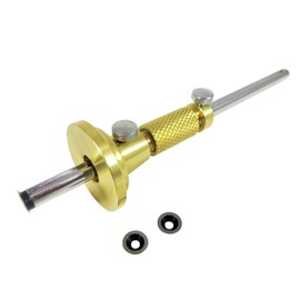 Taytools 464763 Solid Brass Wheel Woodworking Precision Marking Cutting Gauge with 2 Extra Cutters Micro Adjust Head