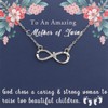PLITI Twin Mom Gift Mommy To Be Gift Infinity Cross