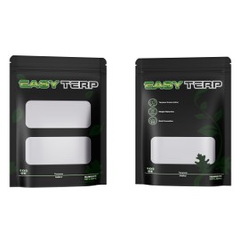 10 x 100G Reusable Storage Bags , Airtight Storage Bags with Moisture and Odour Control (58-62%) Easy Terp 36x26cm