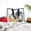QANYEGN PVC Transparent Beach Bag, Clear Tote Bag, Outdoor Portable