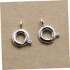 CORHAD 20Pcs Alloy Spring Ring Clasps for DIY Jewelry Making
