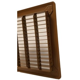 Imperial RG0748 Heavy Gauge Floor Return Air Grille, 14 x 16-Inch, Brown