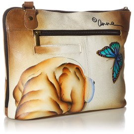 Anna by Anuschka Women's Cross Body Travel Organizer with External Pocket, Puppy Love, One Size