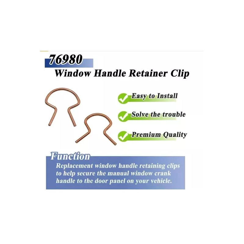 JS 10 Pcs JS76980 Window Handle Retainer Clip Assortment, Vehicle