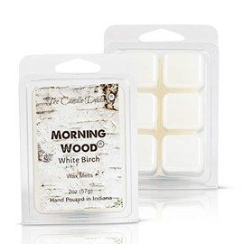 Morning Wood - Funny- White Birch Scented Wax Melt - 2 Ounce - 6 Cubes - 1 Pack