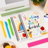 2Pack Teacher Spiral Notebooks Teacher Theme Notepad with 3 Point