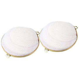 Healeved Modern Shell Jewelry Box 2pcs Storage Organiser Trinket Holder for Ring Necklace Earring Decorative Bowl Home Office Decor