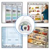 2 Pcs Freezer & Fridge Thermometer, 52mm Dial, Colour-Coded Zones,