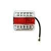 LED rear light with position light, brake light, indicator, number