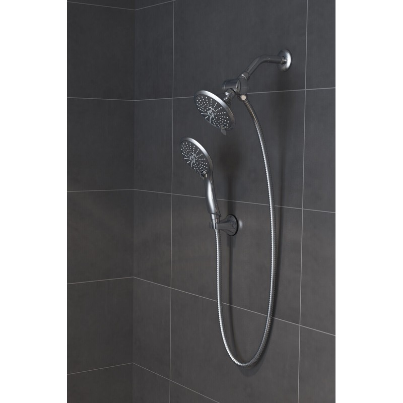 Kingmore AquaJet™ 5" Five Function Shower Combo in Chrome
