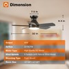 addlon Ceiling Fans with Lights, 32 inch Low Profile Ceiling