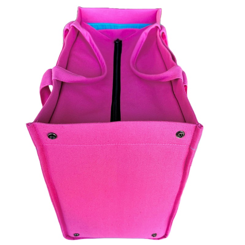 Oversized Canvas Tote Bags. Folds Flat, Slip-in Pockets, Removable Base,