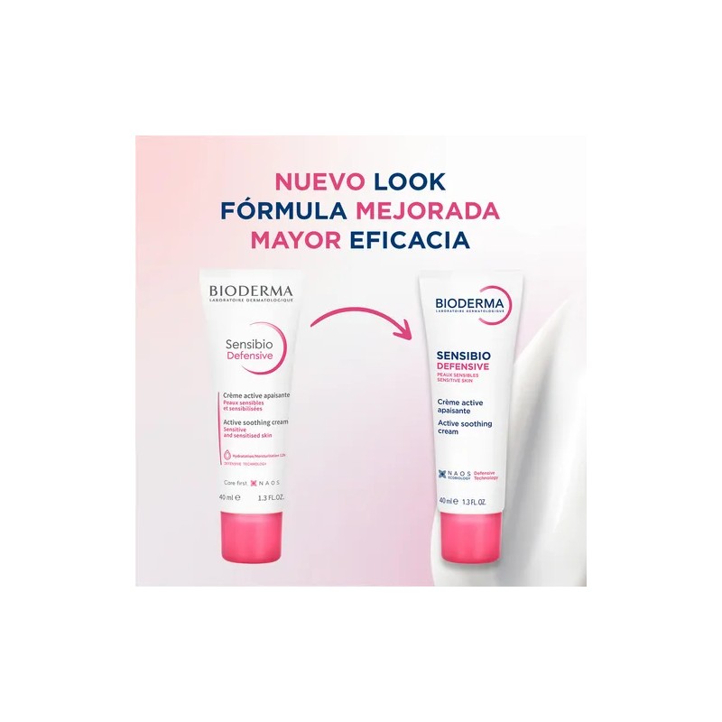 Bioderma Sensibio Defensive Crema, Hidrata Piel Sensible 40m