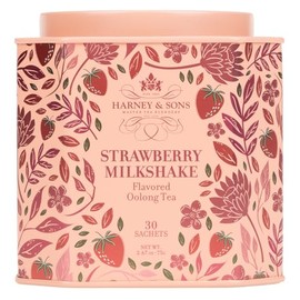 Harney & Sons Té Oolong Sabor Batido de Fresa, Libre de Lácteos, 30 Sobres, 75g