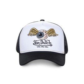 Von Dutch Cap White Eye Wings Art - Unisex, black/white, Einheitsgröße