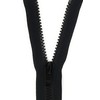 YKK Non-separable plastic zip with zip, black, 22 cm