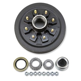 LIBRA Trailer Brake Drum Kit 12x2 8 on 6.5" B.C. w/bearing kit for 7000 Lbs Axle- 22004k