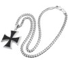 Schmuck-Checker Iron Cross Pendant Stainless Steel Silver Black German Order