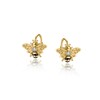 Bee Earrings for Women Sterling Silver Gold Plated Bee Leverback