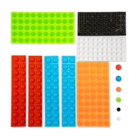 BLEWAY Bump Dots for Visually Impaired 280 Pcs Combo Pack(Orange&Red&Blue&White&Black&Green) - Low Vision Aids Braille Stickers Raised Tactile Dots for Elderly, Blind