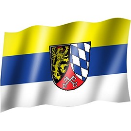 OBERPFALZ Shield Plate Flag Flag State or Flag / Hissflagge with Eyelets 150 x 90 CM-Very good quality