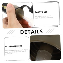 Mipcase 1Pc Portable Outdoor Water Filter Straw Mini Water Purifier for Hiking Camping and Emergency Use Lightweight Compact Design Removes of Harmful