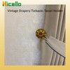 Hicello Pair of Curtain Tiebacks Hooks, Daisy Flower Curtain Holdbacks