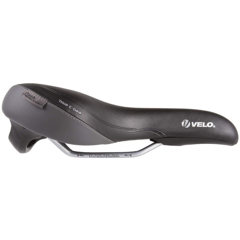 Velo E-Grip Bike Saddle Black 250365