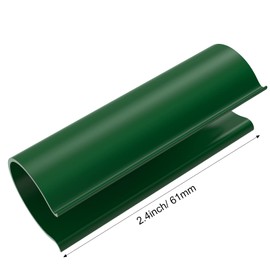 Jetec 16 Pcs Summer Clamp for PVC Pipe Greenhouses, Row Covers, Shelters, Bird Protection, 2.4 Inches Long(Green, for 1/2 Inch PVC Pipe)