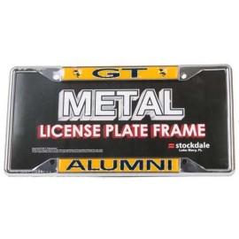 Stockdale Georgia Tech Yellow Jackets Alumni Metal License Plate Frame W/domed Insert