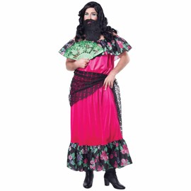 California Costumes The Bearded Lady Adult Costume, Small/Medium Pink/Black,Multi