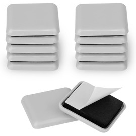 6pcs Self Adhesive Beige Furniture Sliders Easy Gliders for Furniture 1.5 inches Moving Men Sliders Reusable Moving Pads Furnitures for Hardwood Floors